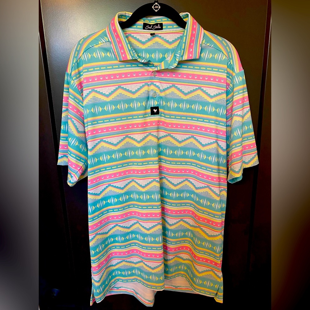 Bad Birdie men’s large golf polo.  Like new